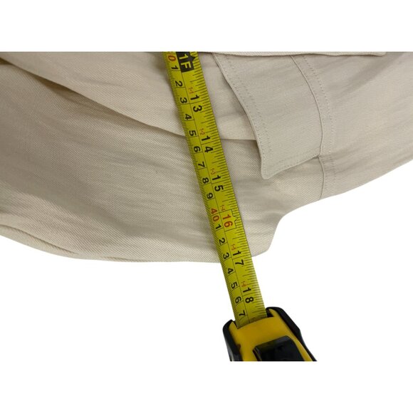 Zara Womens One Piece XS Jumpsuit Ivory Belted Collared Sleeveless 8741/227 NWT - Picture 9 of 11